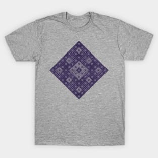 sierpinski diamond - deep purple T-Shirt